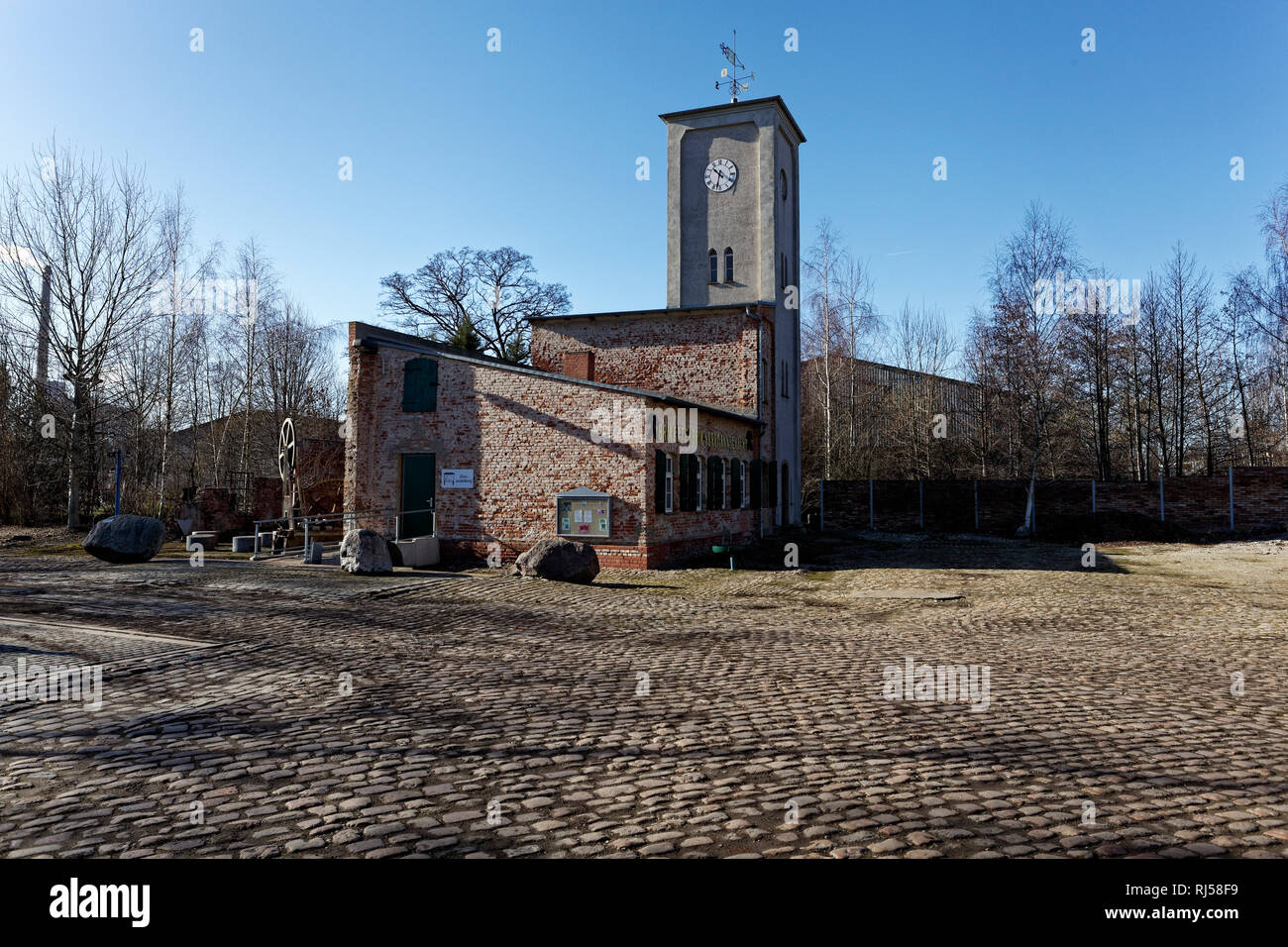 Brikettfabrik "Hermannschacht" in Zeitz, die ?lteste erhaltene Brikettfabrik der Welt Stock Photo