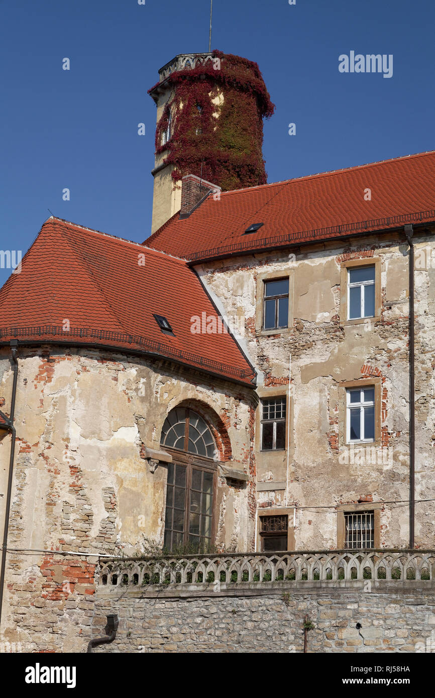 Schloss Droysig in Droysig bei Zeitz, Sachsen-Anhalt, Burgenlandkreis, Deutschland Stock Photo