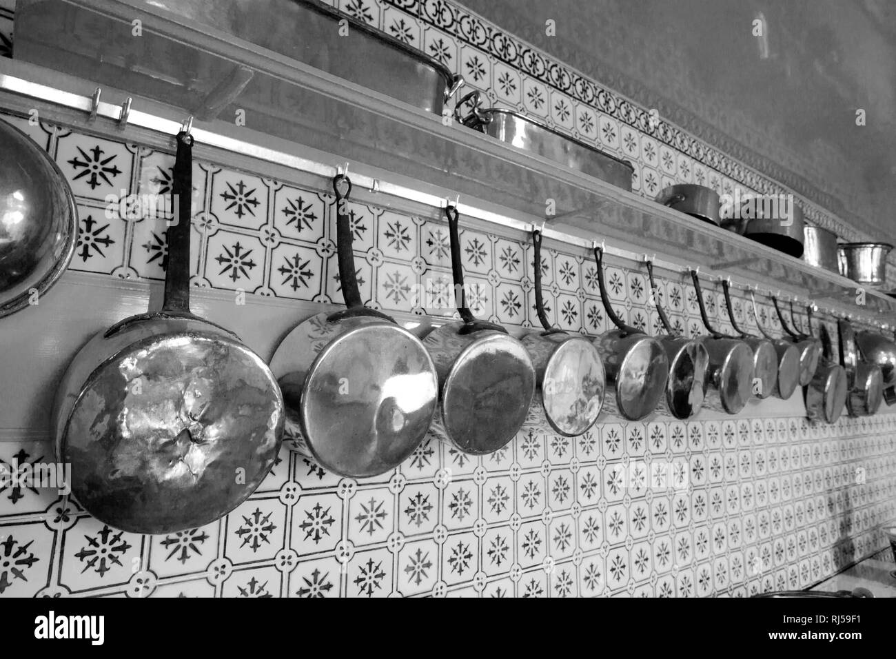 Küche in der Fondation Claude Monet Stock Photo