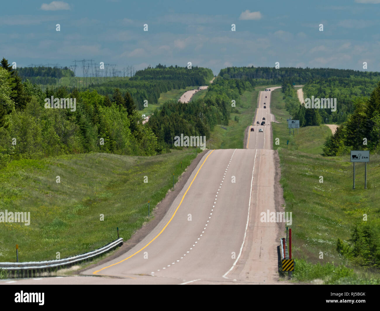 Trans-Canada Highway Stock Photo