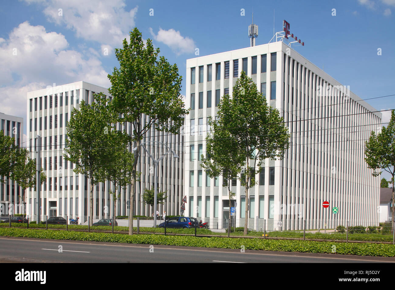 Friedrich-Ebert-Allee, Bürogebäude Deutsche Telekom, Office Port Bonn, Bonn, Nordrhein-Westfalen, Deutschland, Europa Stock Photo