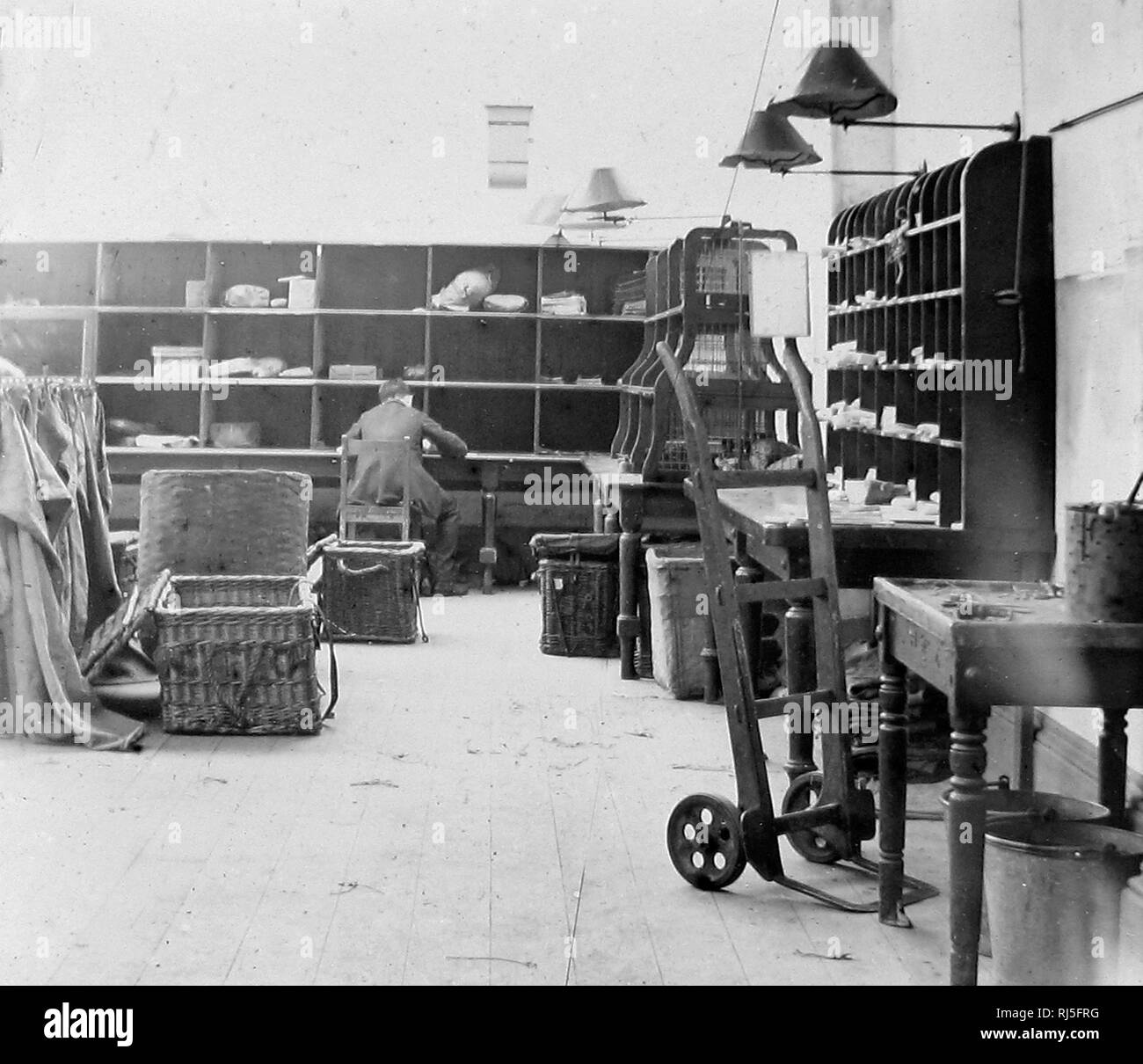 Post Office Sorting Room Stock Photo Alamy