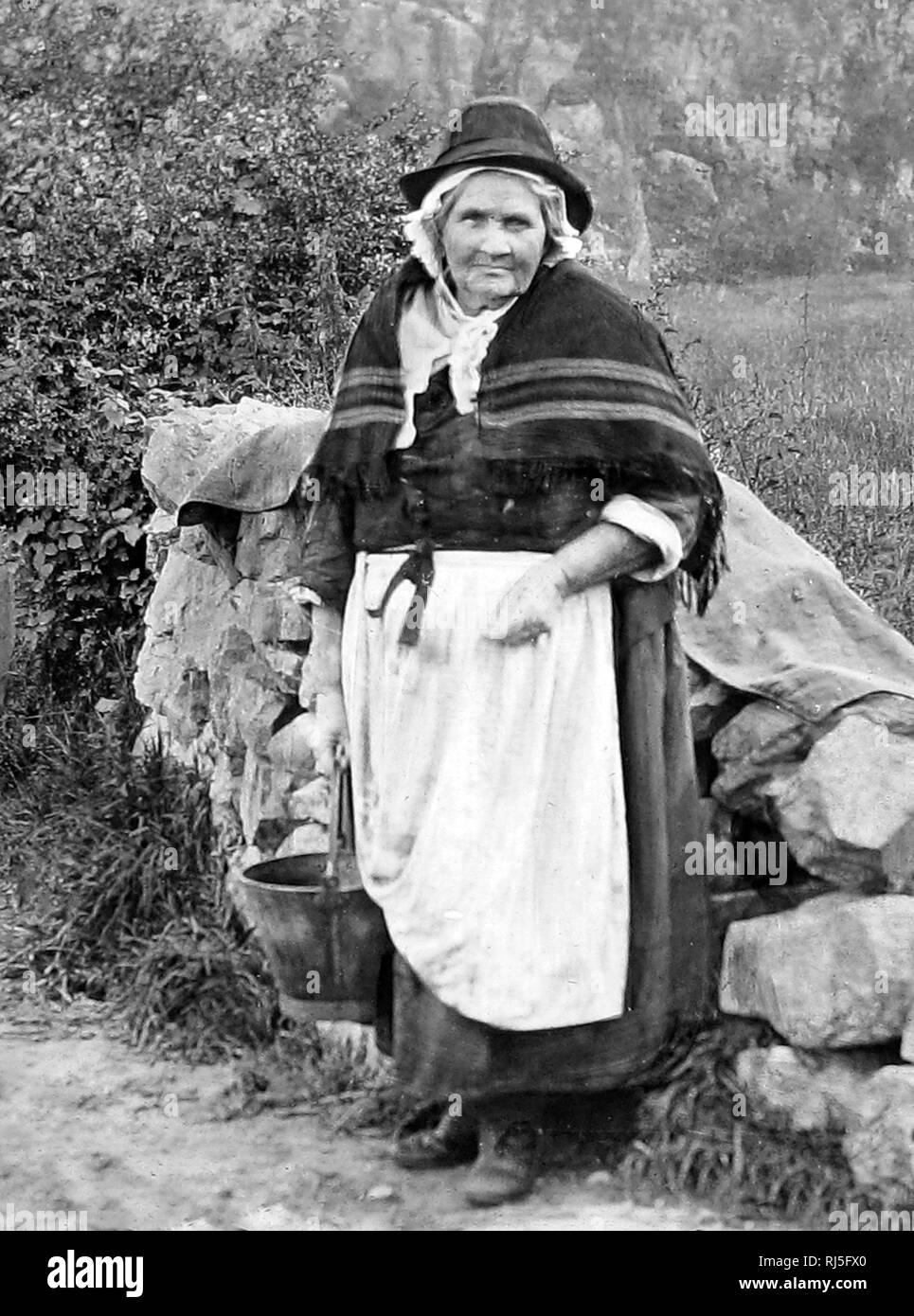 Traditional Welsh Costume Stock Photo Alamy