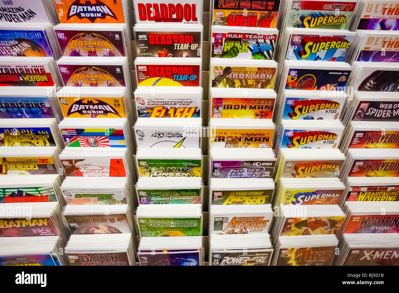 Johannesburg, South Africa July 05 2011 Inside interior of a Comic