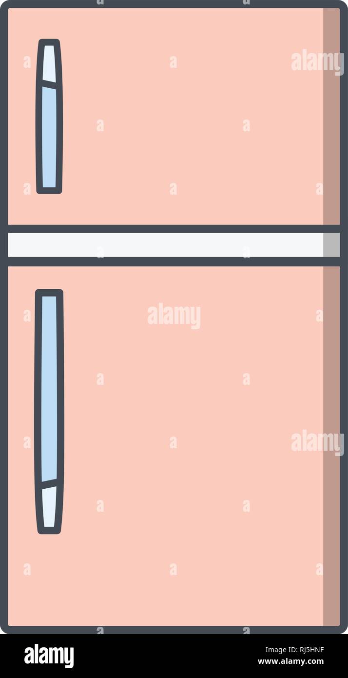 Fridge Vector Icon Sign Icon Vector Illustration For Personal And Commercial Use... Clean Look Trendy Icon... Stock Vector