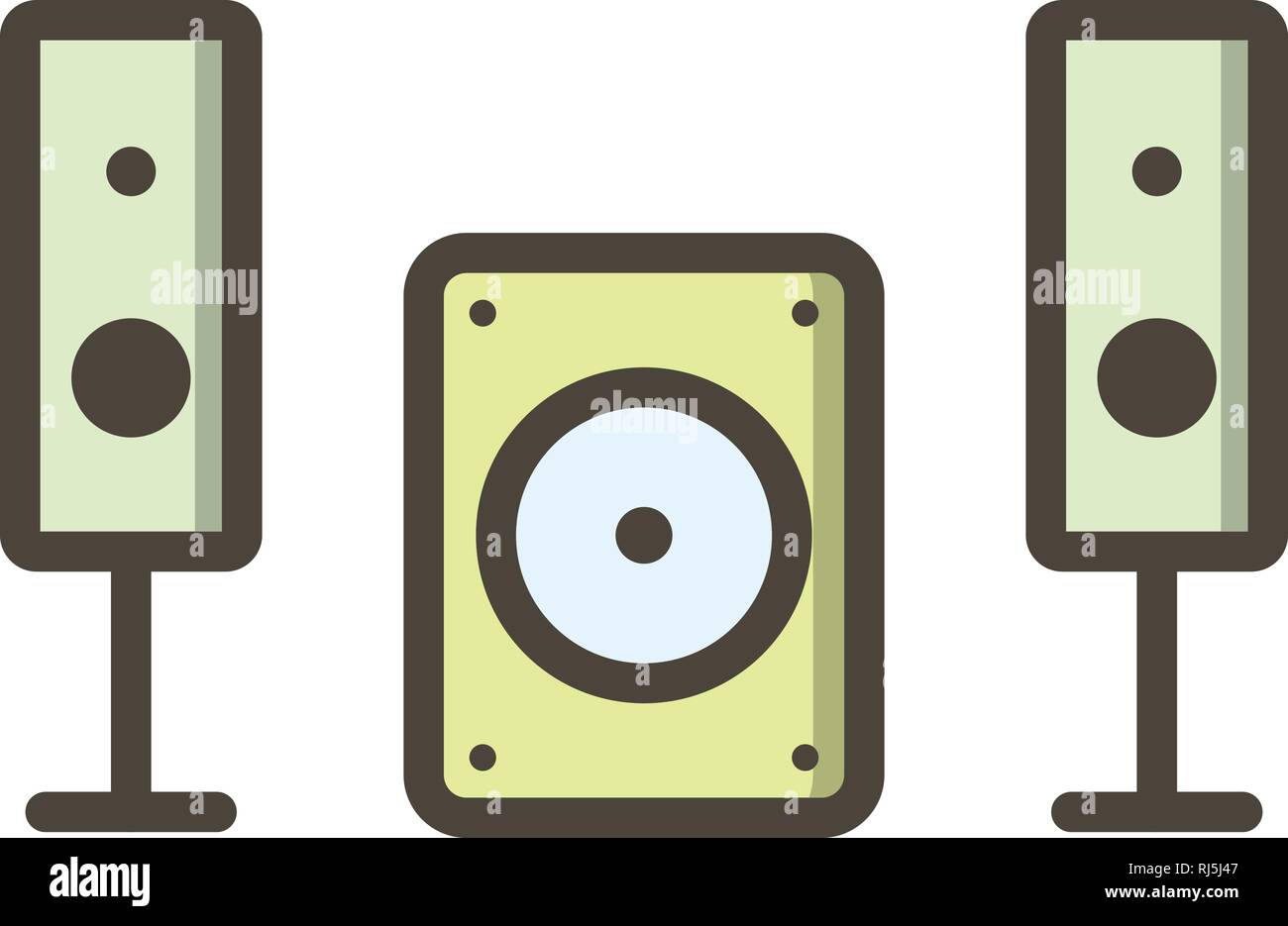 Music System Vector Icon Sign Icon Vector Illustration For Personal And ...