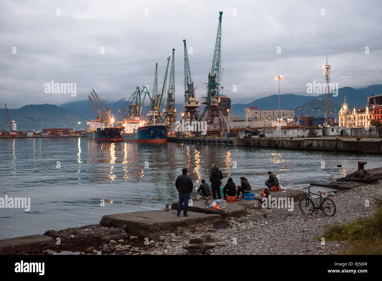 Batumi, das Las Vegas am schwarzen Meer. Georgien, Oktober 2016 Stock Photo