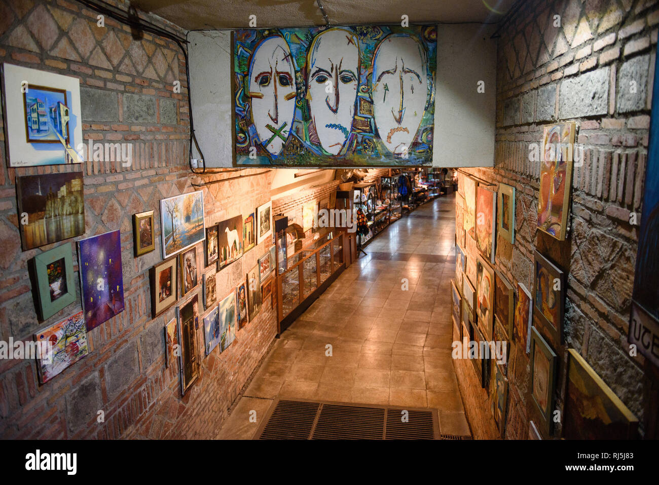 Strassen Galerie in Tiflis, der Hauptstadt von Georgien Stock Photo