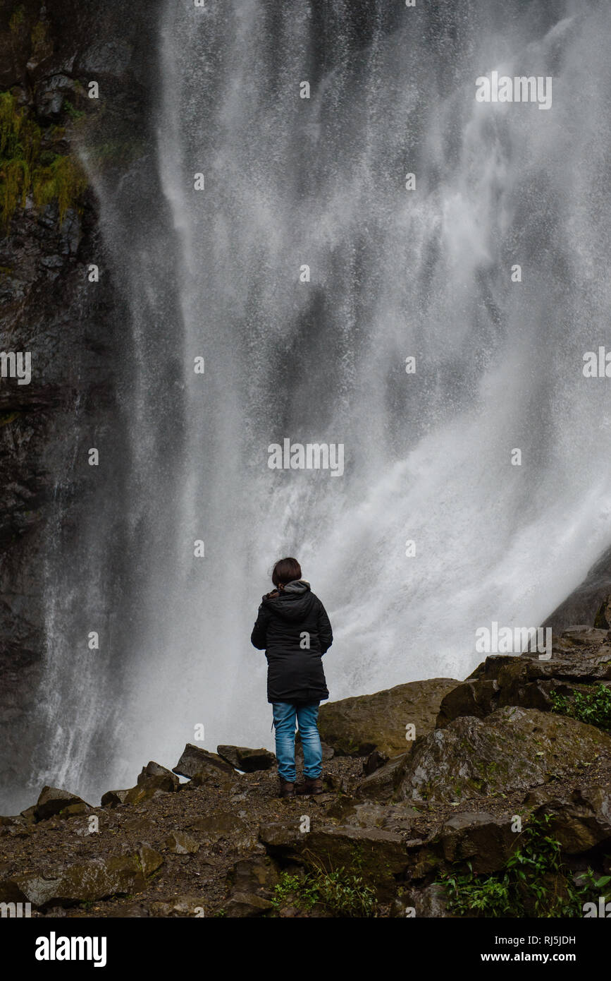 Wasserfall in Georgien Stock Photo