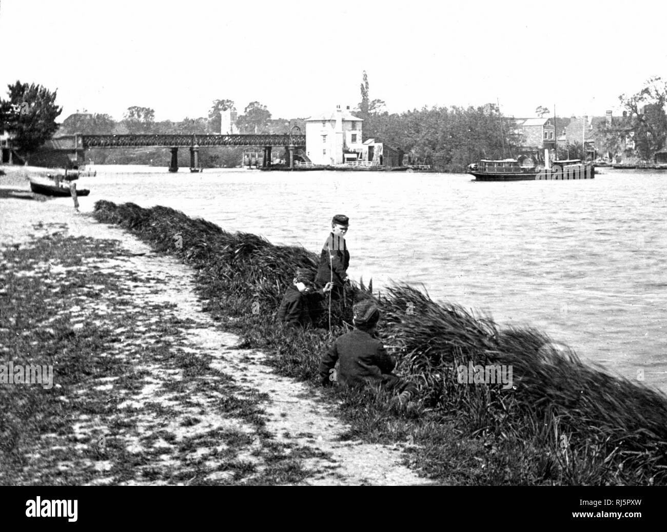 Caversham Bridge, River Thames Stock Photo