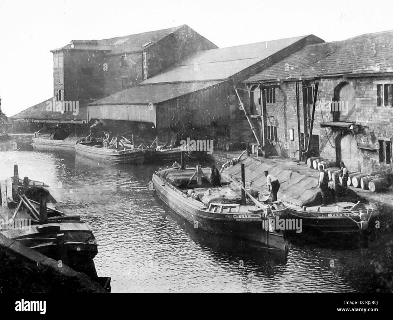 Manchester Road Canal Wharf, Burnley Stock Photo