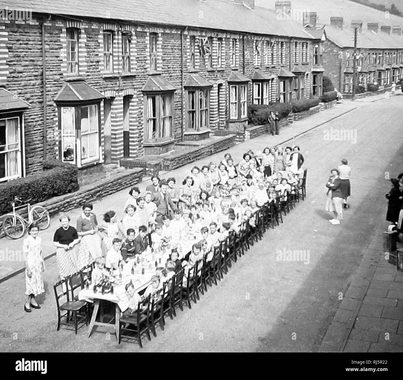 1953 coronation street party Black and White Stock Photos & Images Alamy