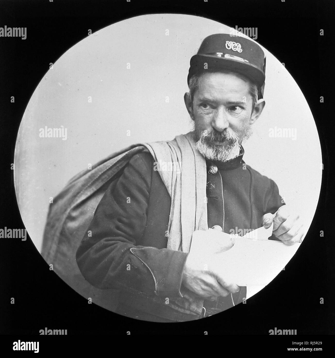 Victorian postman Black and White Stock Photos & Images - Alamy