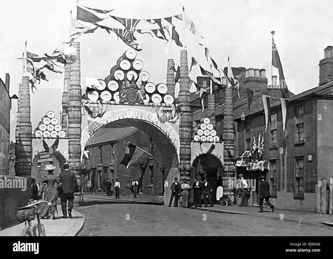 Celebration Arch, Northwich Stock Photo Alamy