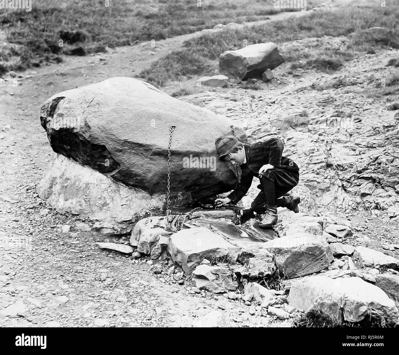 St. Anthony's Well, Edinburgh, Victorian period Stock Photo Alamy