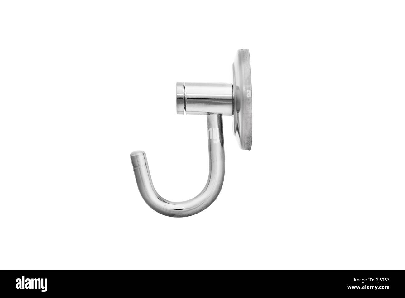 Metal hanger (wall, hanger, hook) isolated on white background Stock