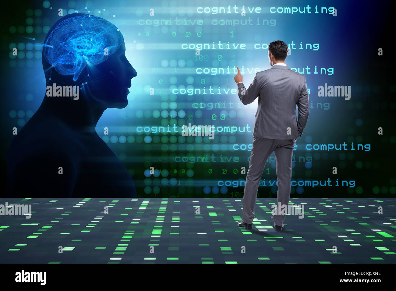 Cognitive computing and machine learning concept Stock Photo - Alamy