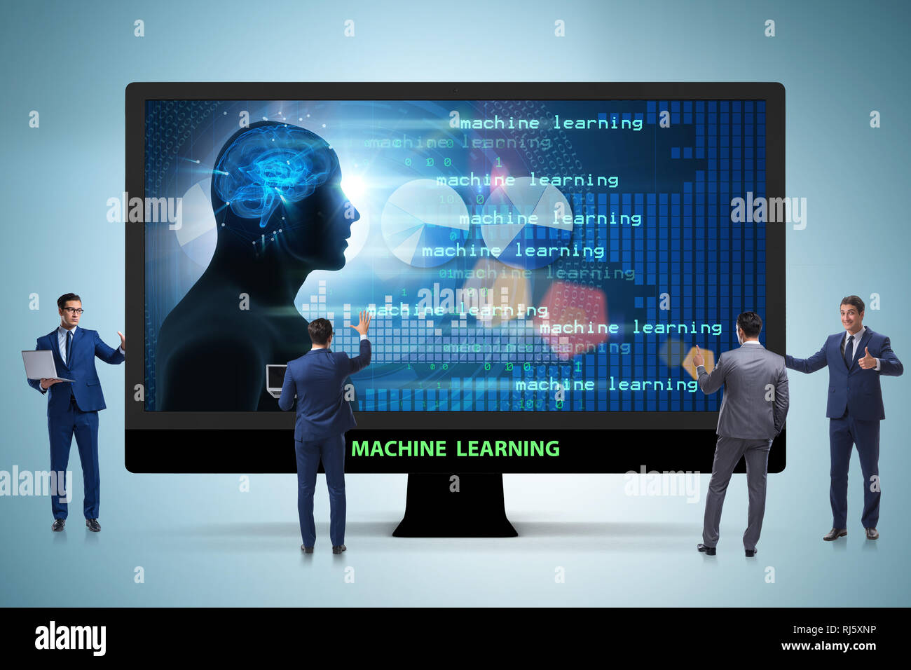 Cognitive computing and machine learning concept Stock Photo - Alamy