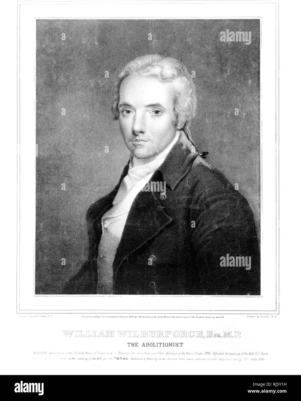 William Wilberforce, Esq. M.P.--The abolitionist ca. 1884 Stock Photo