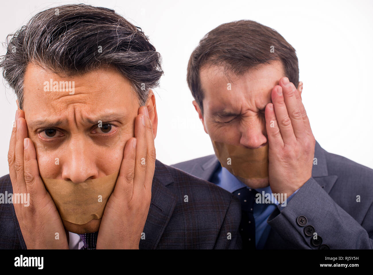 Crisis concept stressed man looking hires stock photography and images