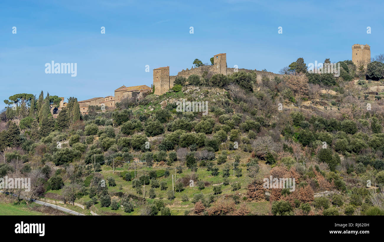 Aerial view beautiful medieval village hi-res stock photography and ...