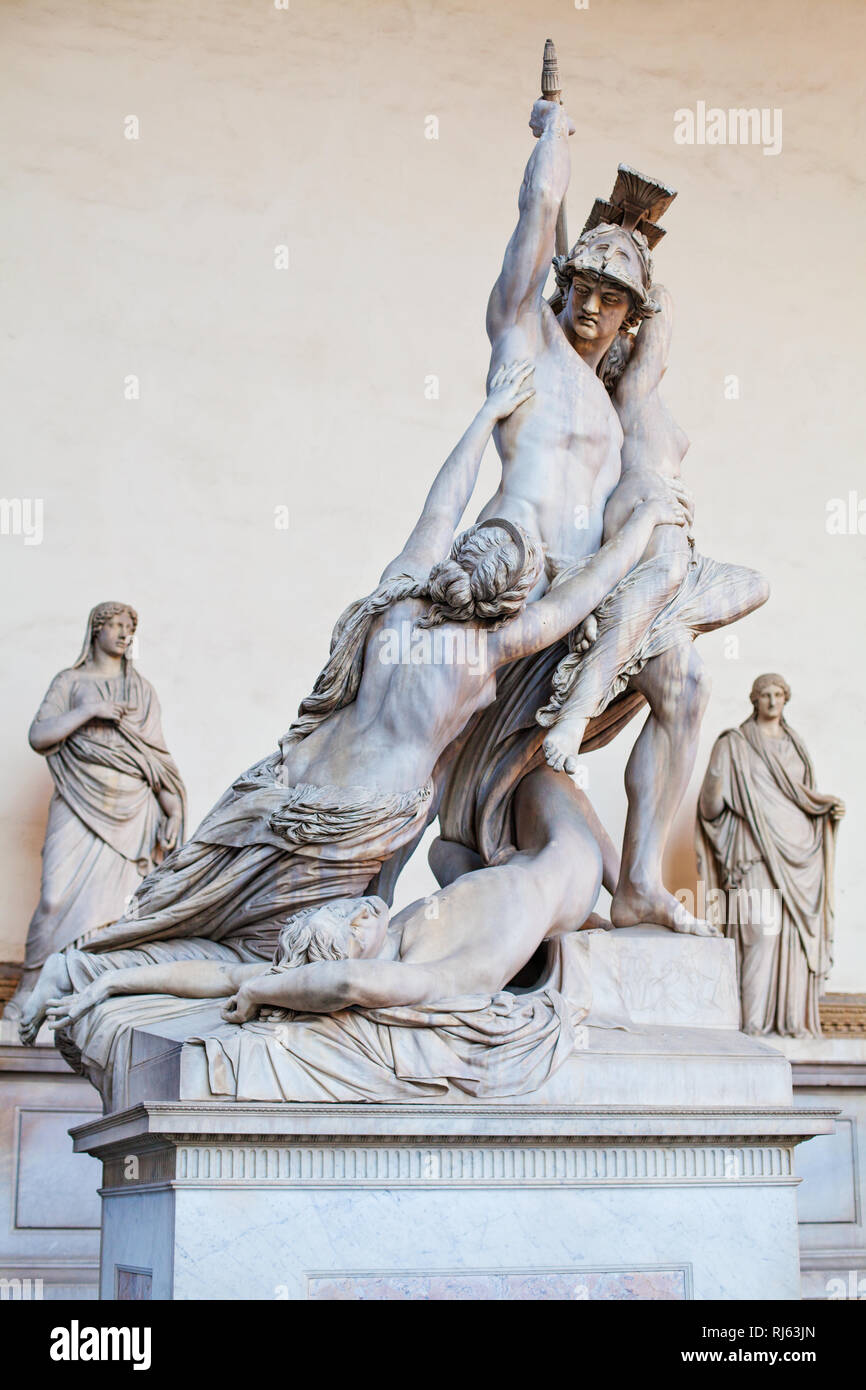 Florence sculpture of The Rape of Polyxena by Pio Fedi sculpture in ...