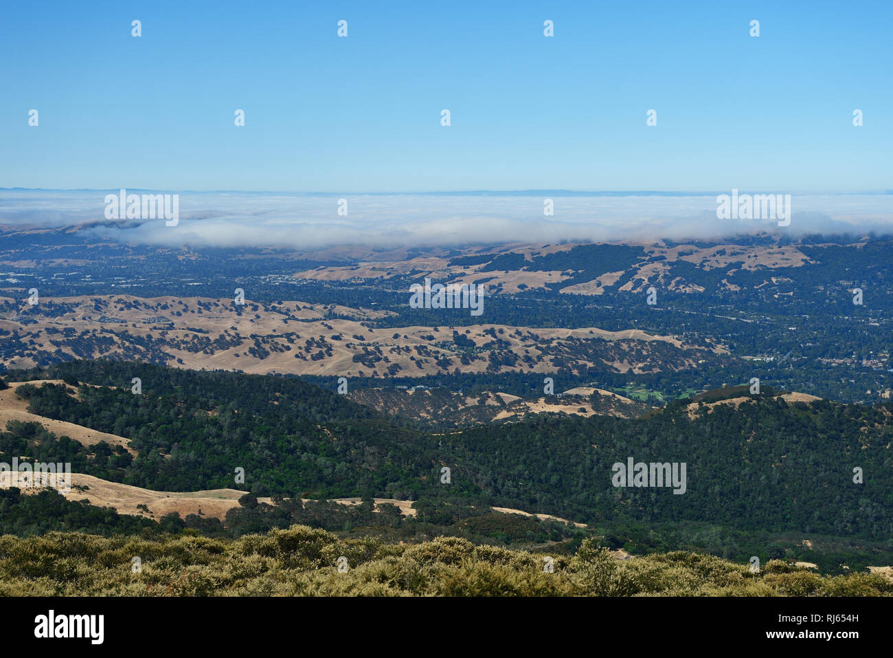 Mountain landscape in Mount Diablo State Park, Northern California, USA Stock Photo