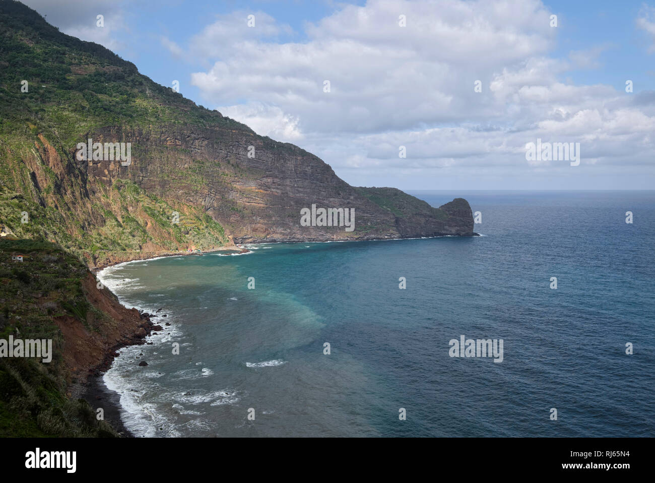 Portugal, Madeira, Faial, Landzunge, Meer, Ufer Stock Photo