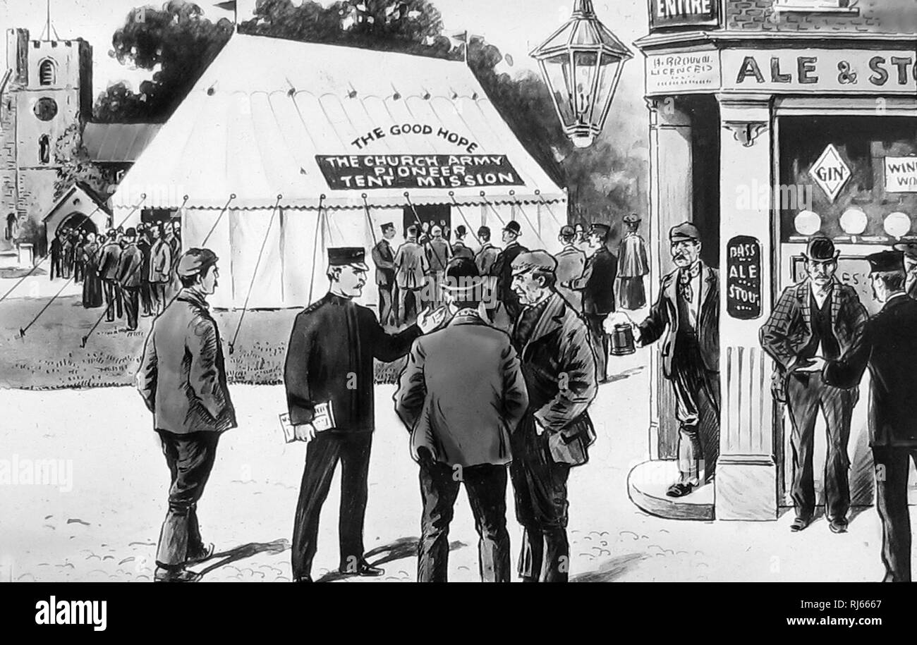 Church Army Temperance Tent Stock Photo Alamy