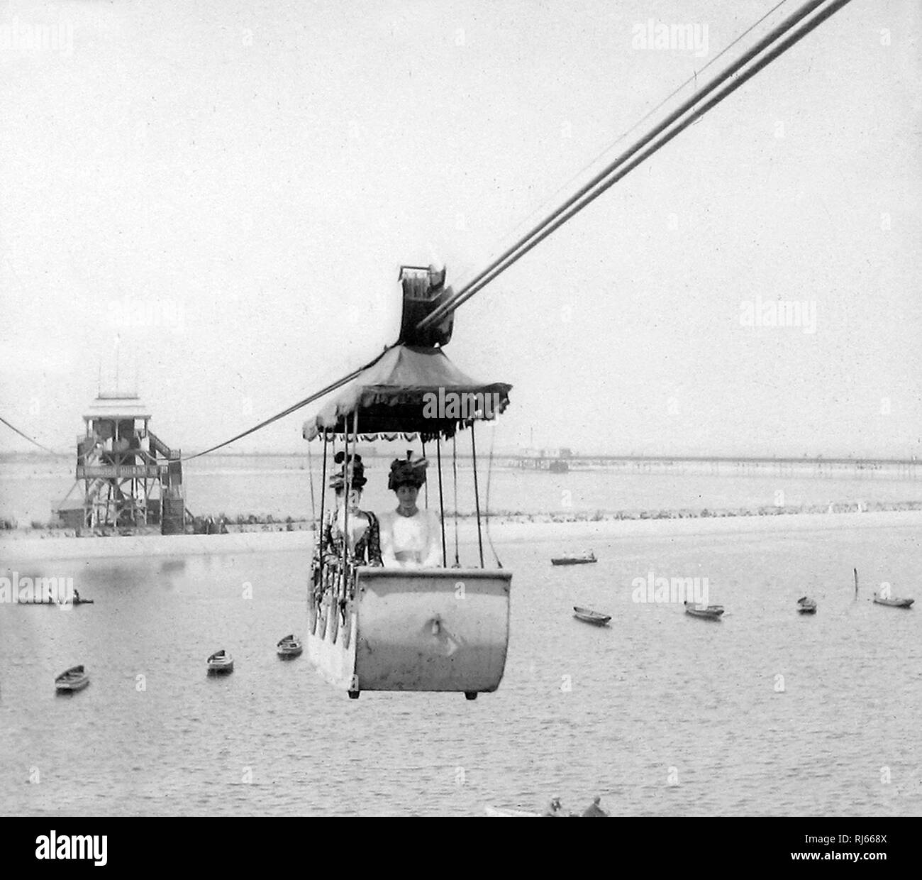 Aerial Flight, Southport Stock Photo