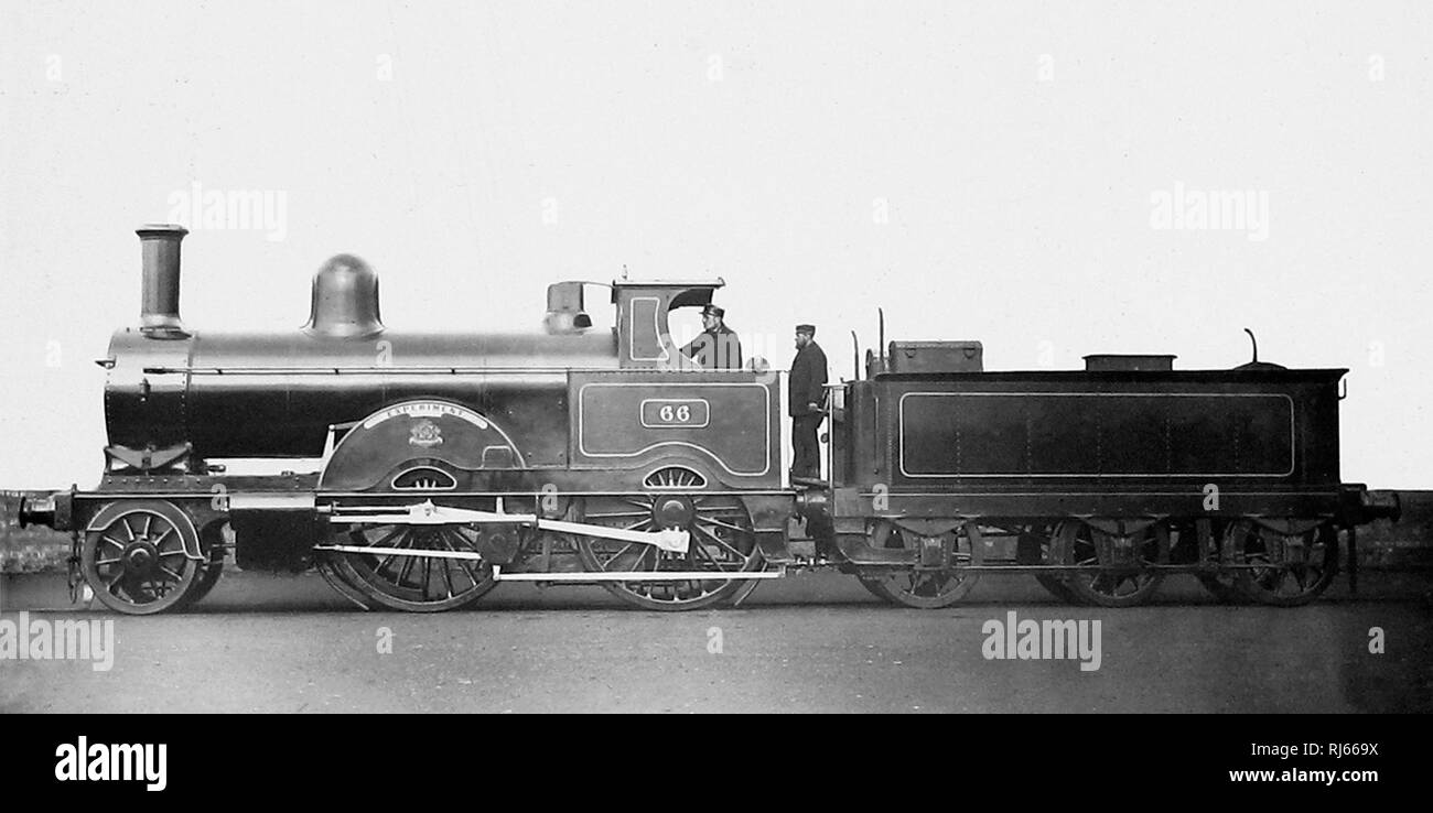 Experiment, LNWR steam locomotive Stock Photo