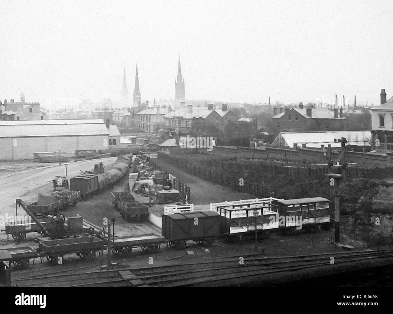 Railway sidings, Coventry Stock Photo Alamy