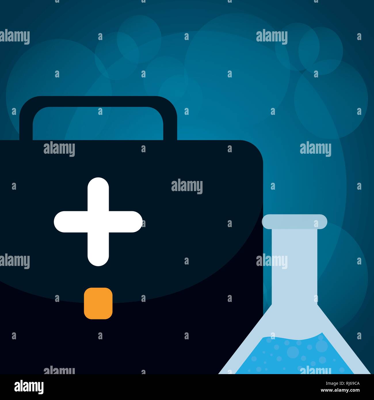 Vector Test Kit medical kit with tube test vector illustration design Stock Vector ...