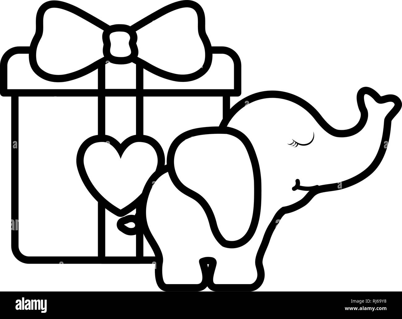 White Elephant Gift Clip Art