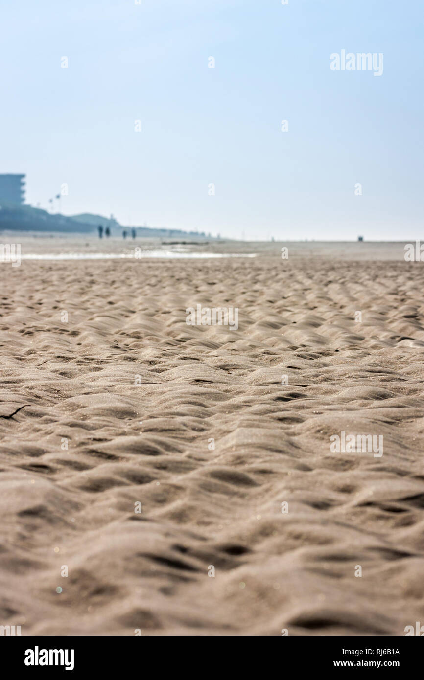 Endlose Weite, Sand und Strand soweit das Auge reicht, Stock Photo