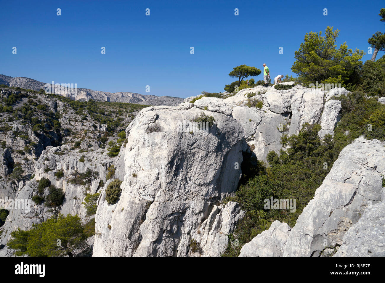 Europa, Frankreich, Provence-Alpes-Cote d'Azur, Bouches-du-Rhone, Marseille, Nationalpark Calanques, Calanque d'En-Vau Stock Photo