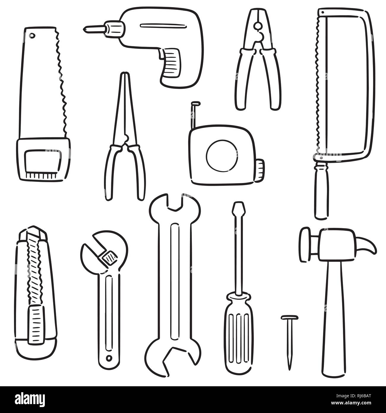 vector set of construction tools Stock Vector Image & Art Alamy