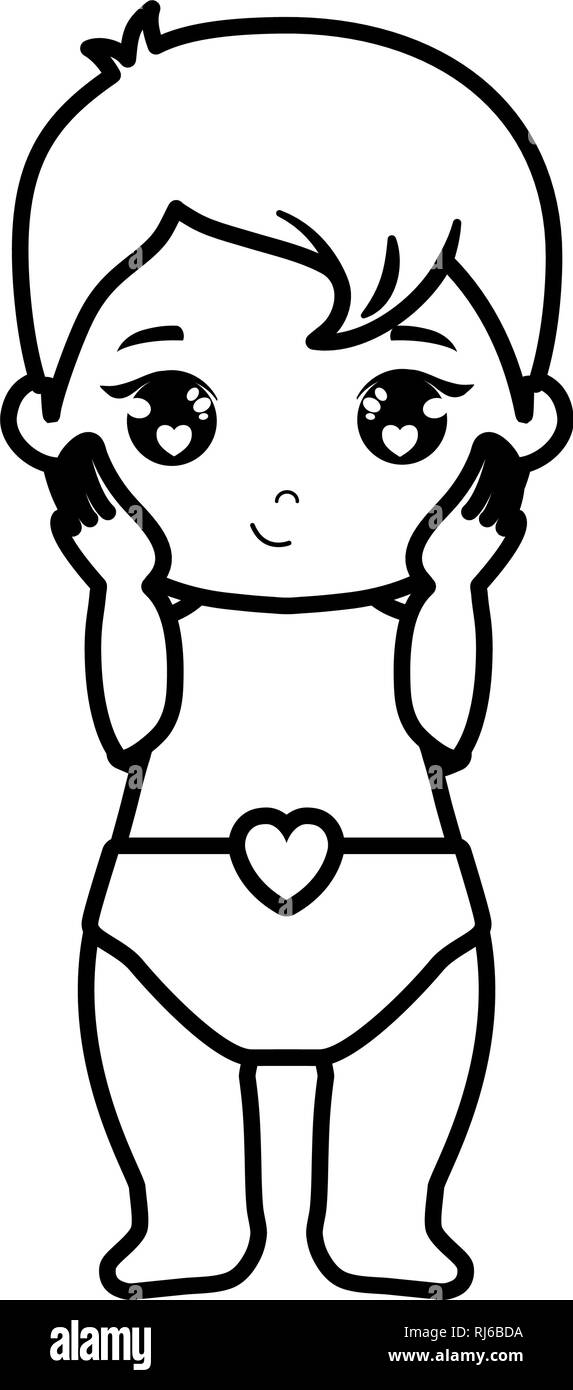 cute and little baby love vector illustration design Stock Vector Image ...