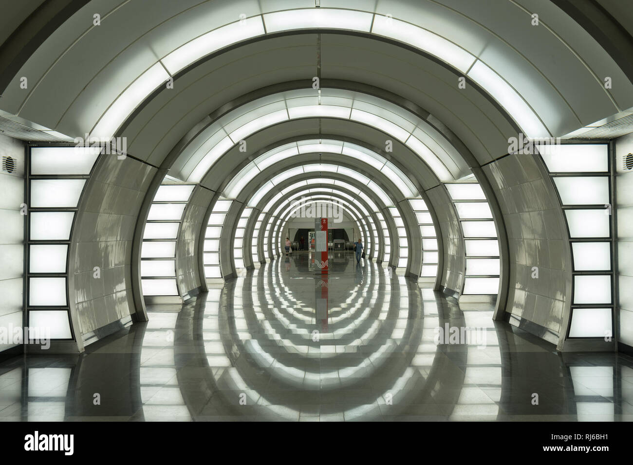 Moscow Russia New Metro Station Fonvizinskaya Stock Photo Alamy