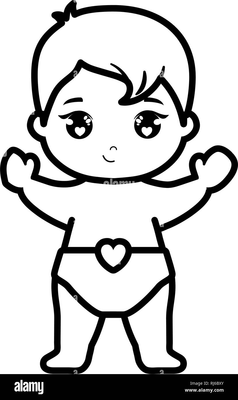 cute and little baby love vector illustration design Stock Vector Image ...