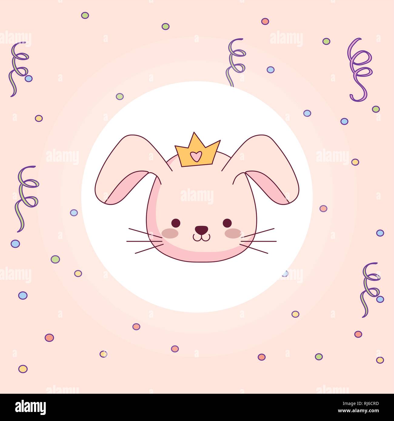 cute and little rabbit character vector illustration design Stock ...