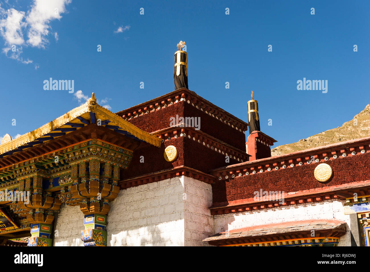 Tibet, das Kloster Sera Stock Photo