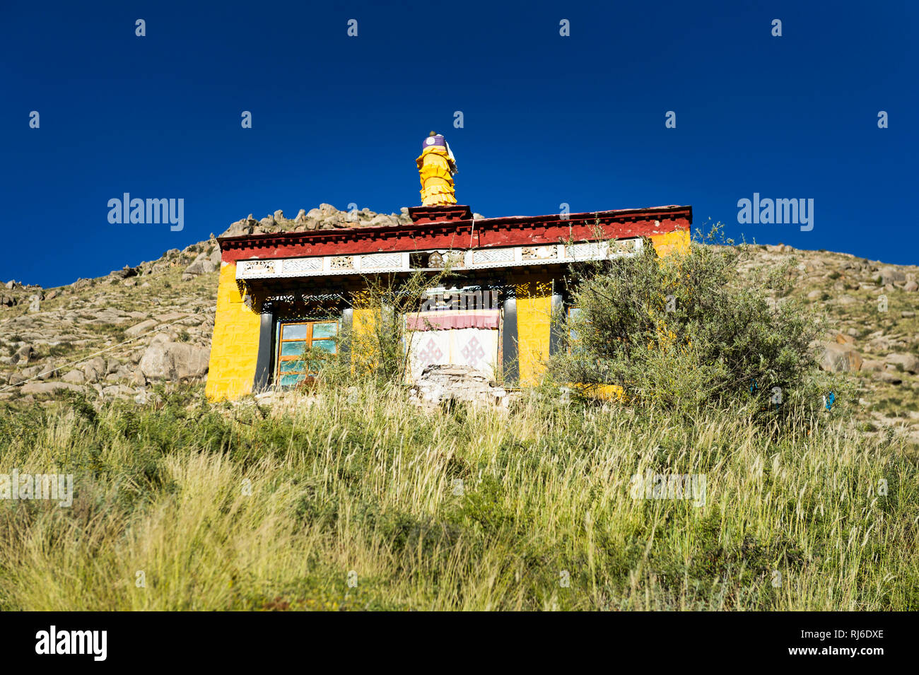 Tibet, das Kloster Sera Stock Photo