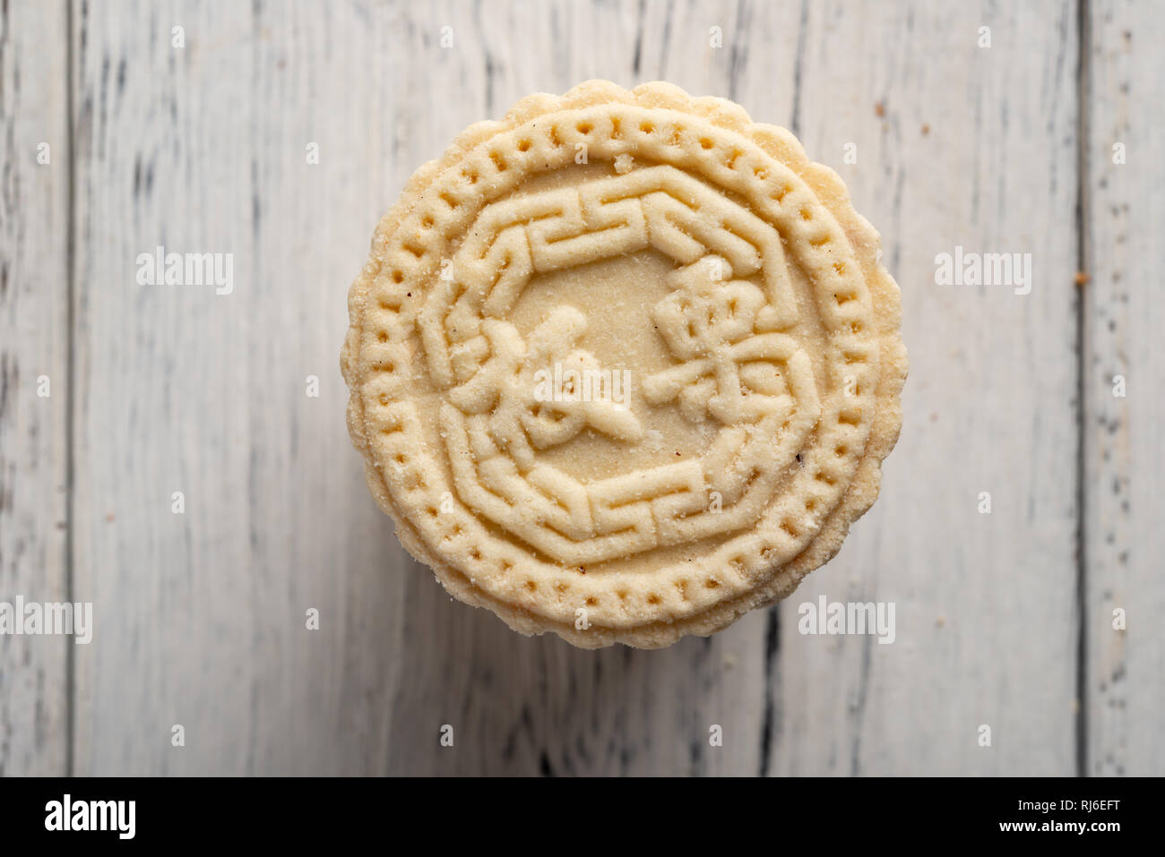 top view Chinese traditional Stirfired biscuit the Chinese words on