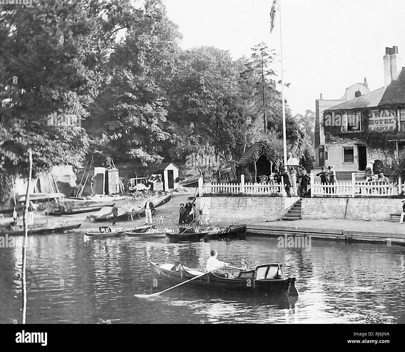 Thames Ditton, River Thames Stock Photo