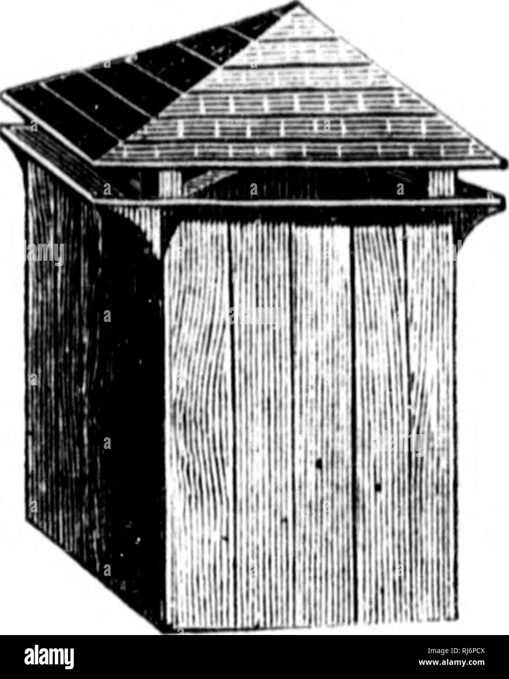 . Manuel d'agriculture [microforme]. Agriculture; Agriculture. 420 LIVUE 1&gt;B.S CKllCIiKS AGRICOLES. Ã fiiivo tomber des courants d'air froid sur les animaux, et Ã certains moments, surtout en cas de maladie, un pareil courant peut Ãªtre mortel. Le meilleur moyen que nous connaissons d'assurer une issue Ã l'air viciÃ© et une! outn'c Ã l'air ])ur est de faire au ventilateur un douMe conduit, en le divisant Ã l'intcrieur d'un bout Ã l'autre, on biais, de maniÃ¹i'c Ã augmenter ainsi le courant d'air. 979. Le ventilateur doit jtrendre au plafond de l'apitar tement. Il doit avoir au moins 18 pouc Stock Photo