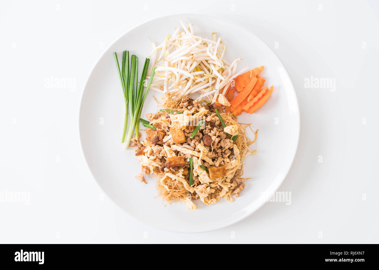 Pad thai , Stir fry noodles in Thai style Stock Photo - Alamy