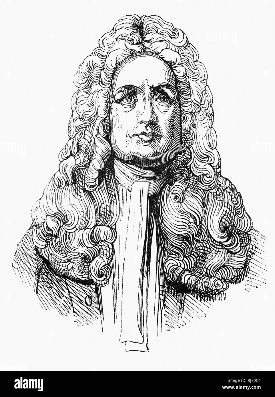 Thomas Guy (1644 – 27 December 1724) was a British bookseller, speculator and de facto founder of Guy's Hospital, London. Born a son of a lighterman, wharf owner and coal-dealer at Southwark he began his own bookstore in Lombard Street and became book publisher.  Despite a reputation for miserliness, in  1725 he opened the Guy's Hospital opposite to Thomas' Hospital at a cost of £18,793, 16 shillings. Stock Photo