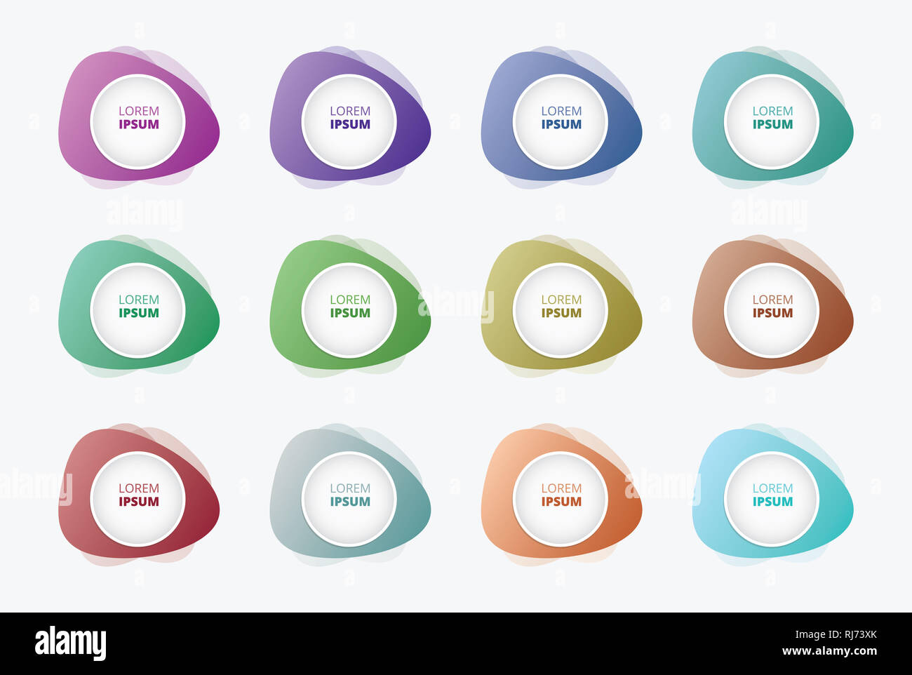 elegant shape triangle banner set collection Stock Photo Alamy