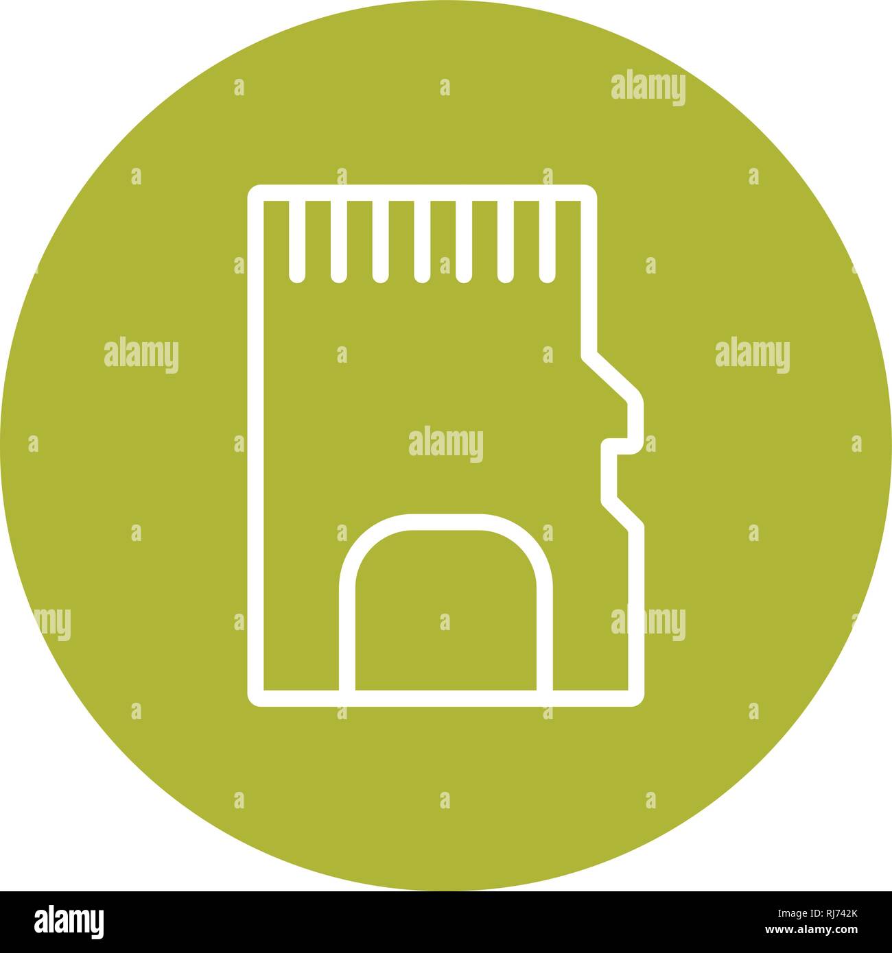 Memory Card Vector Icon Sign Icon Vector Illustration For Personal And ...